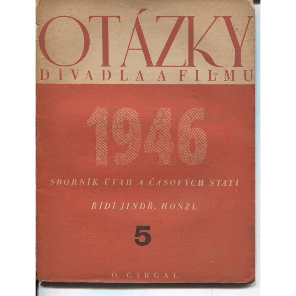 Otázky divadla a filmu, číslo 5./1946
