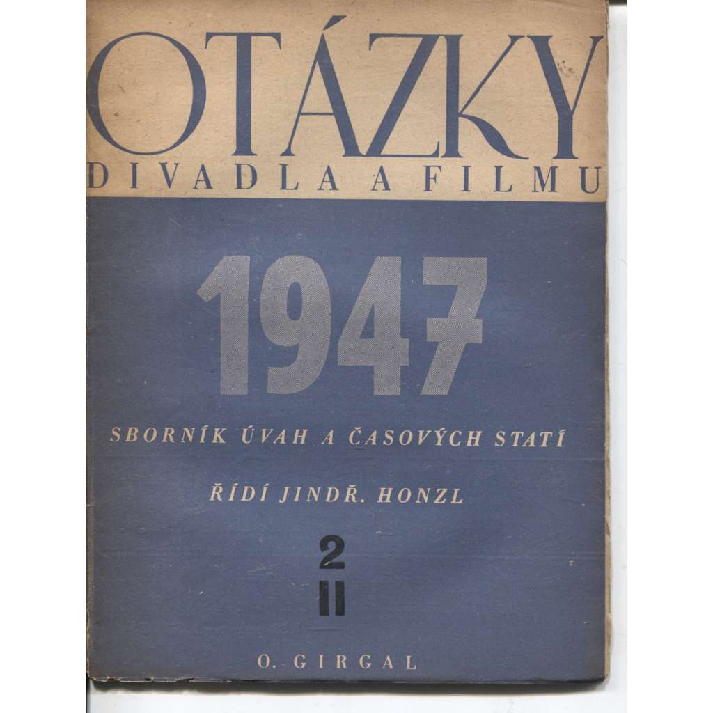 Otázky divadla a filmu, číslo 2./1947