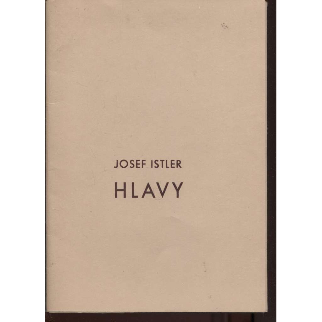 Hlavy (8x lept a podpis Josef Liesler)