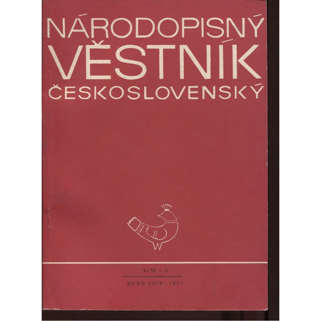 Národopisný věstník československý, V-VI-2./1970-1971