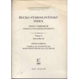 Řecko-staroslověnský index (Tomus I., fasciculus 2)