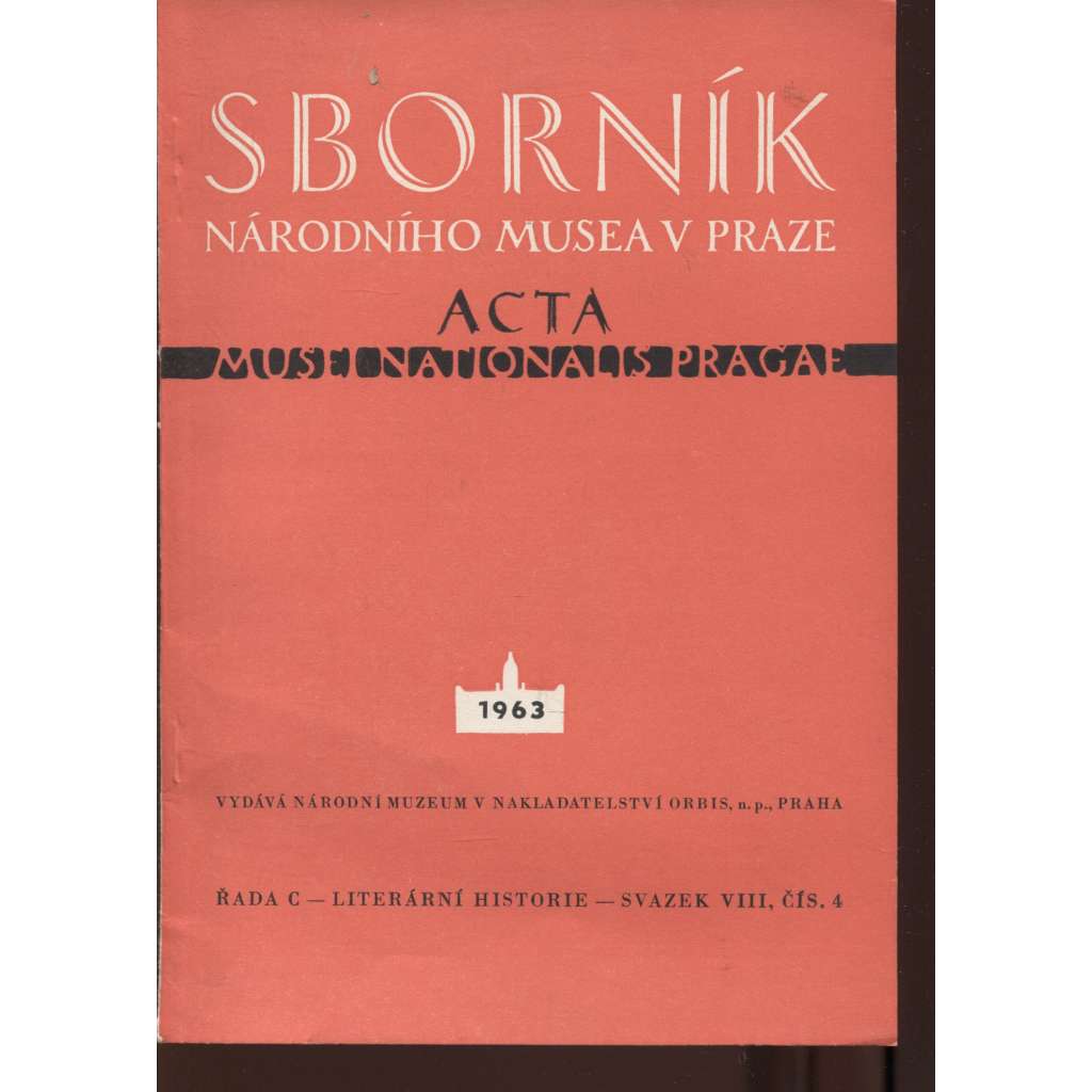 K středověkým satirám. Sborník Národního musea v Praze, svazek VIII., číslo 4/1963