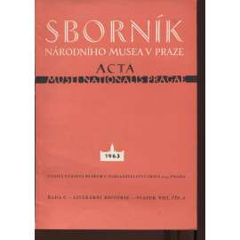 K středověkým satirám. Sborník Národního musea v Praze, svazek VIII., číslo 4/1963