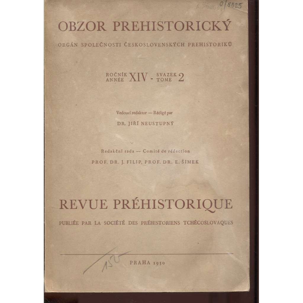 Obzor prehistorický, ročník XIV., svazek 2/1950