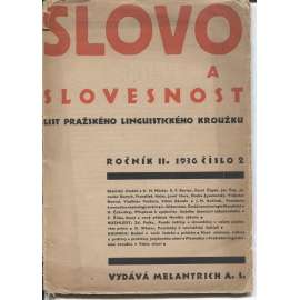 Slovo a slovesnost, ročník II., číslo 2/1936 (List pražského linguistického kroužku)