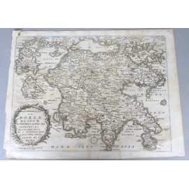 Peloponnesus Hodie Moreae Regnum [mapa; mapy; Morea; Peloponés; Řecko; Jónské ostrovy; 18. století]