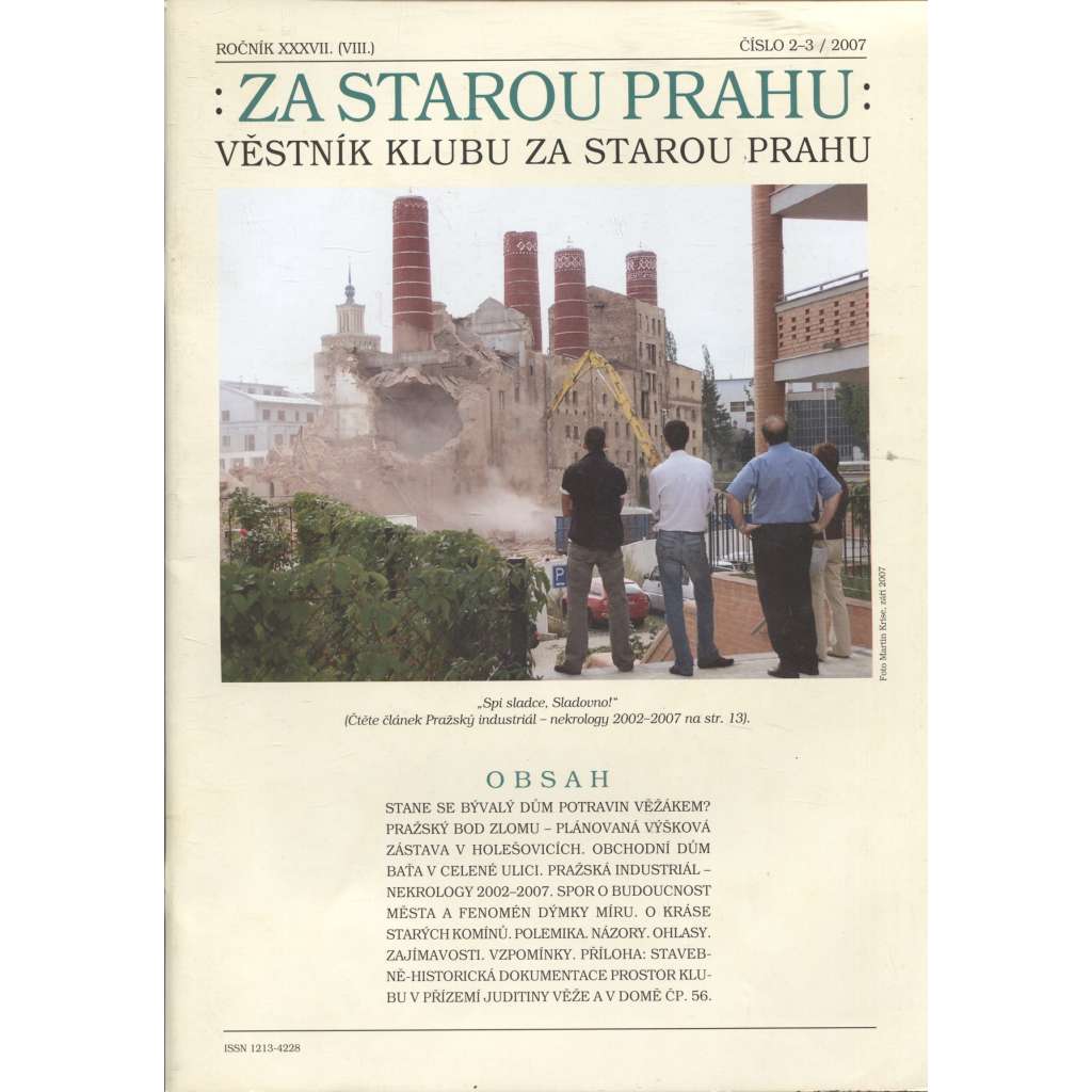 Za starou Prahu, ročník XXXVII., číslo 2-3/2007 (Praha)