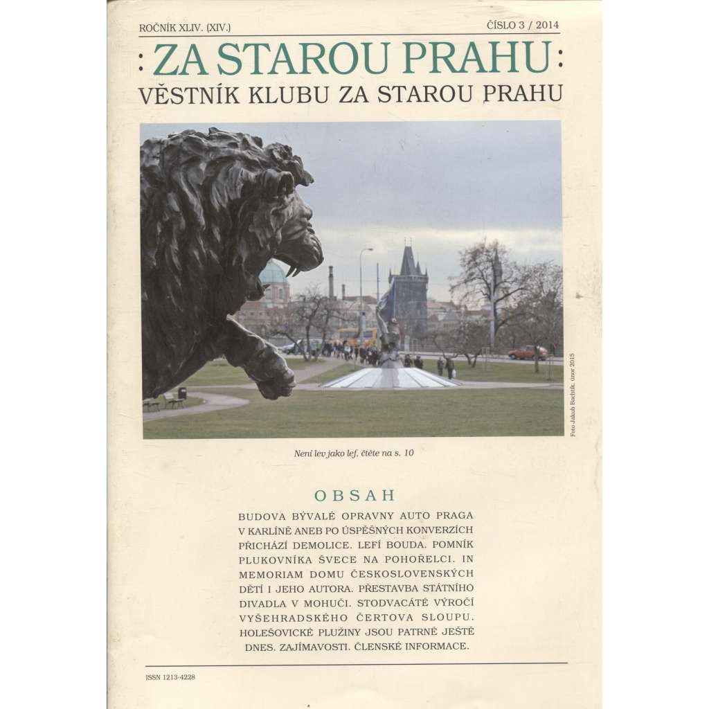 Za starou Prahu, ročník XLIV., číslo 3/2014 (Praha)