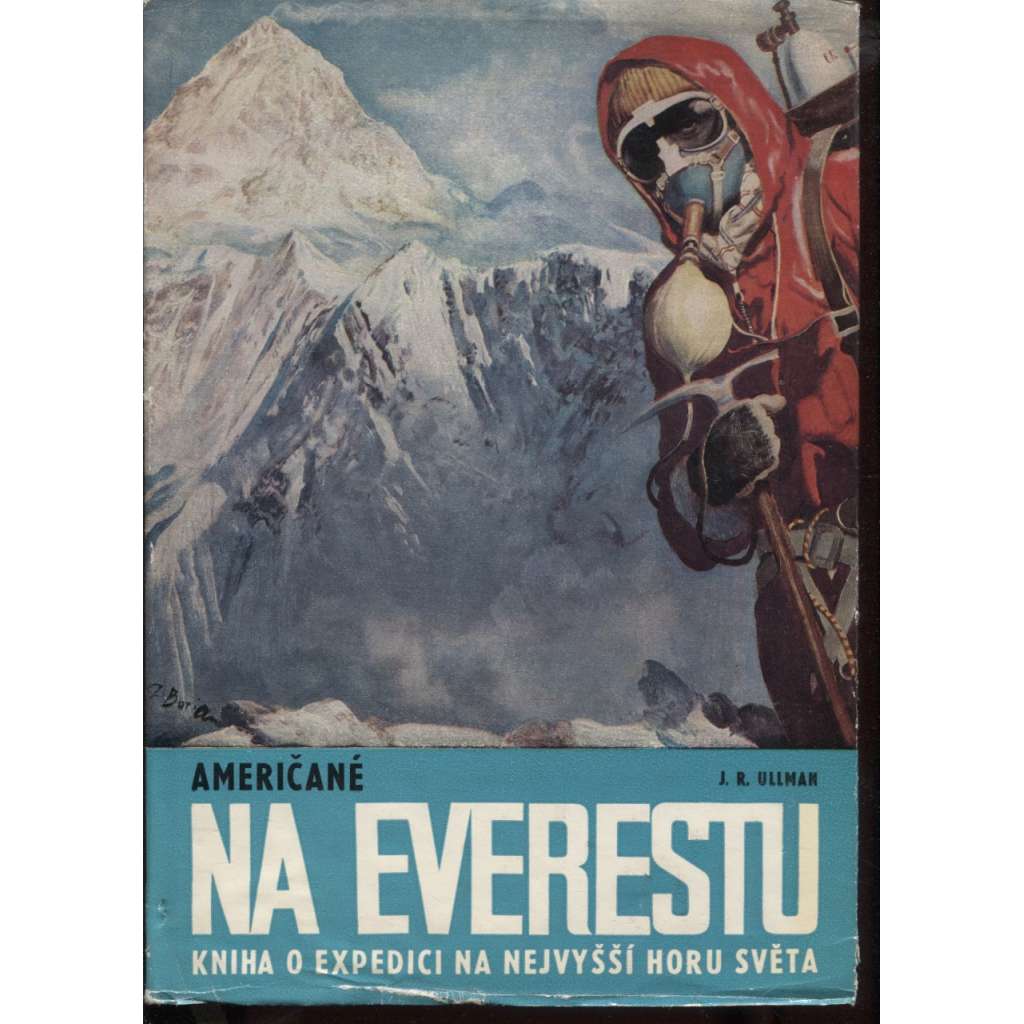 Američané na Everestu (horolezectví, obálka Zdeněk Burian)