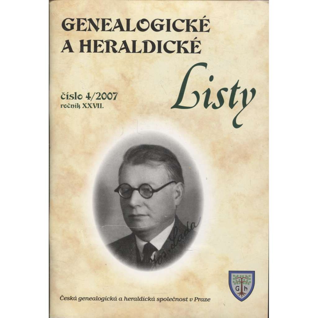 Genealogické a heraldické listy, ročník XXVII., číslo 4/2007