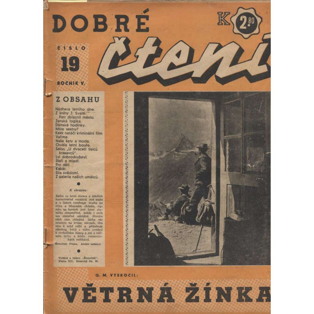 Dobré čtení, ročník V., číslo 19/1944