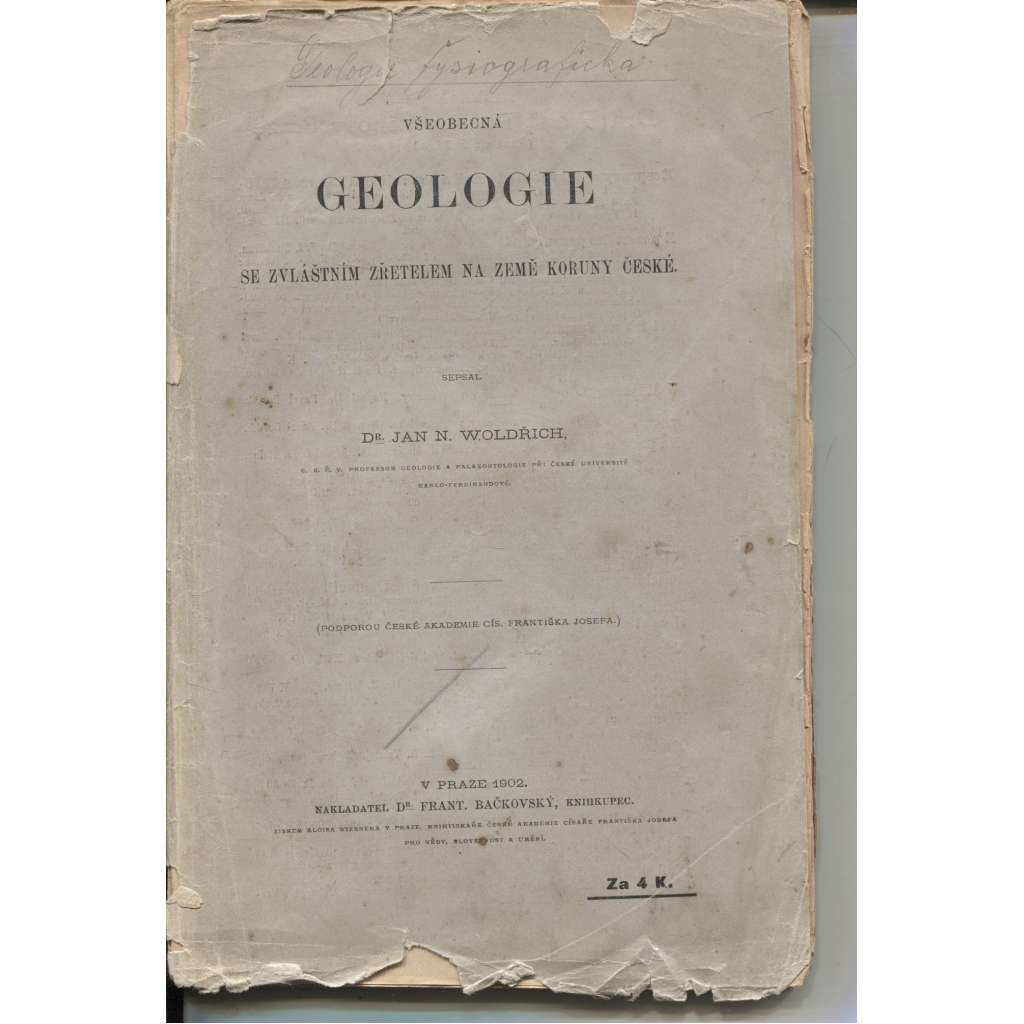 Všeobecná geologie I. - III. (3 svazky)