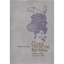 Česká operetní kronika 1863-1948 (opereta, hudba, zpěv)