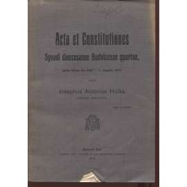 Acta et Constitutiones. Synodi dioecesanae Budvicenae quartae (České Budějovice)