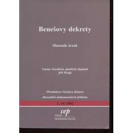 Benešovy dekrety. Sborník textů č.18/2002