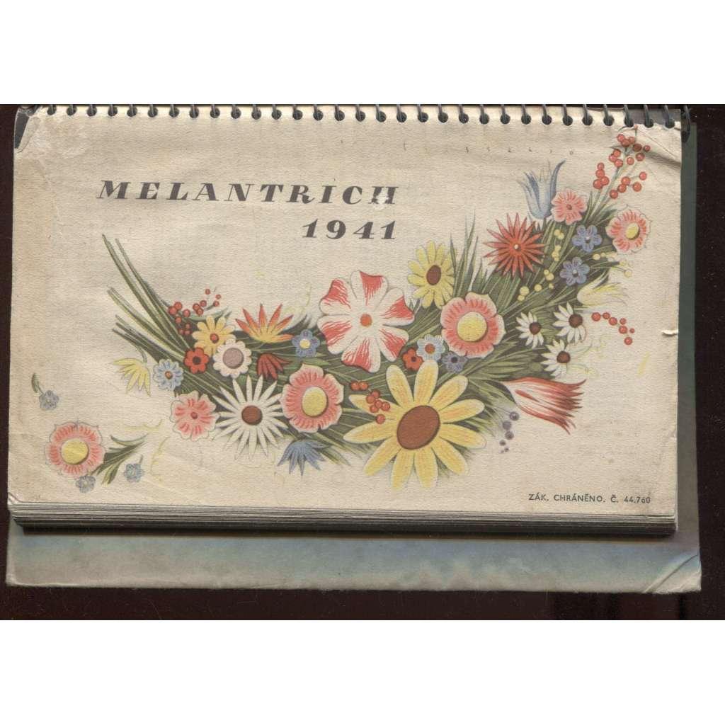 Kalendář nakladatelství Melantrich 1941 [fotografie Jan Lukas - hlubotisk]