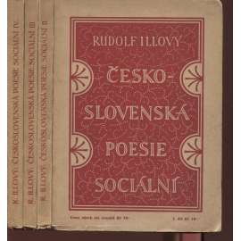 Československá poesie sociální, I.-IV. (4 svazky)