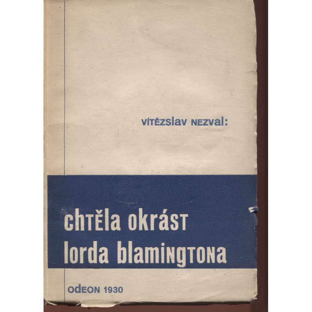 Chtěla okrást lorda Blamingtona (typo Karel Teige)