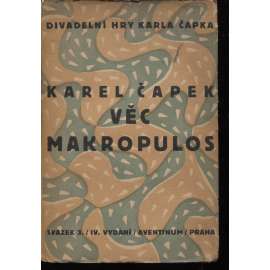 Věc Makropulos (obálka Josef Čapek)