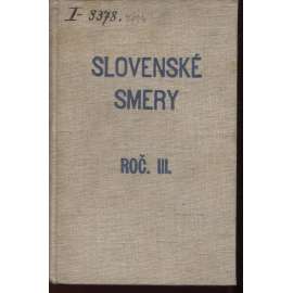 Slovenské smery umelecké a kritické, ročník III./1936 (vyd. Eos Bratislava)
