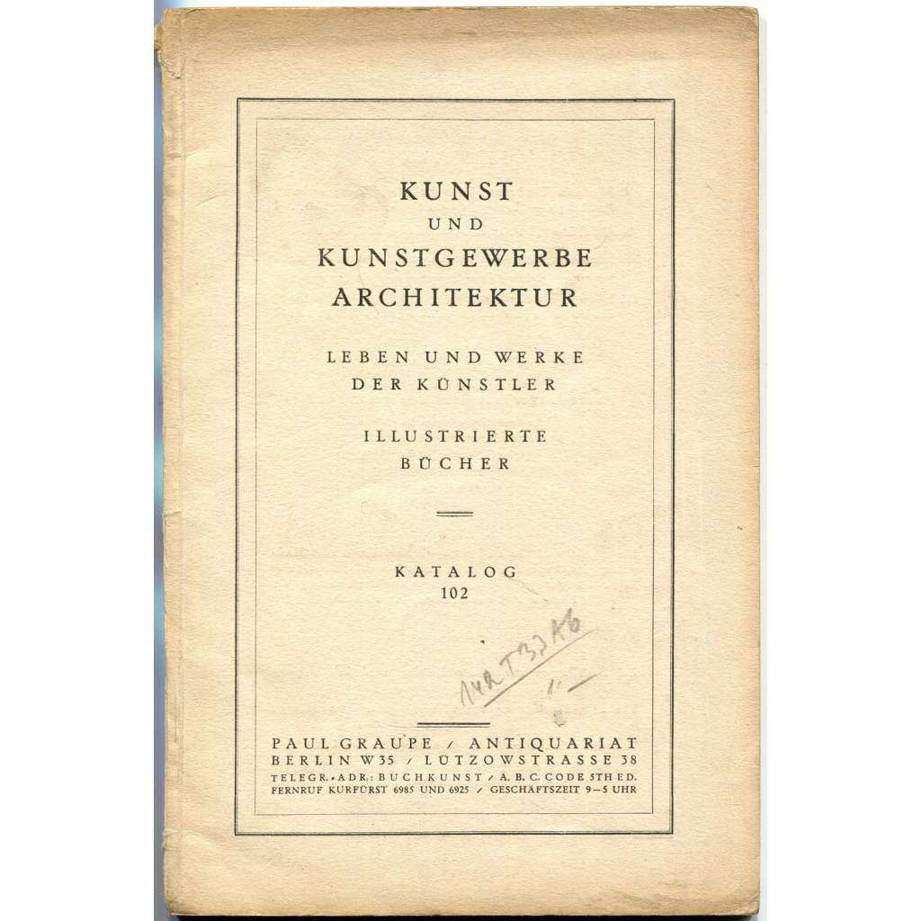 Kunst und Kunstgewerbe, Architektur [katalog, architektura; umění; umělci; ilustrované, staré knihy, tisky]