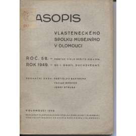 Časopis Vlasteneckého spolku musejního v Olomouci, ročník 58/1949 (Olomouc)