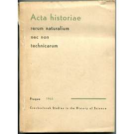 Acta historiae rerum naturalium necnon technicarum: Special Issue 1 [Dějiny vědy, mj. i Prokop Diviš]