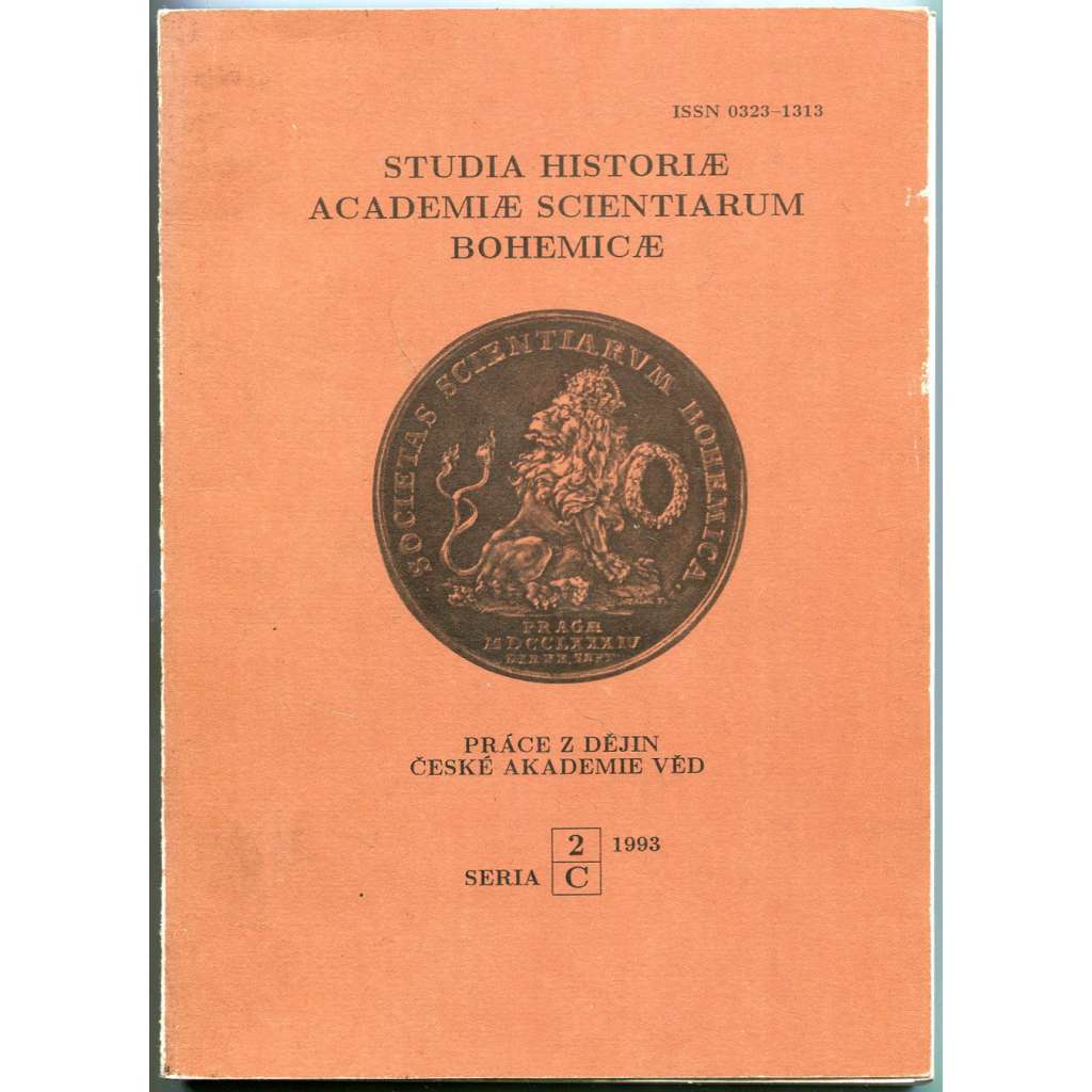 Studia historiae Academiae scientiarum Bohemicae = Práce z dějin České akademie věd, Seria C, 1993, č. 2 [dějiny vědy, matematika, fyzika, alchymie]