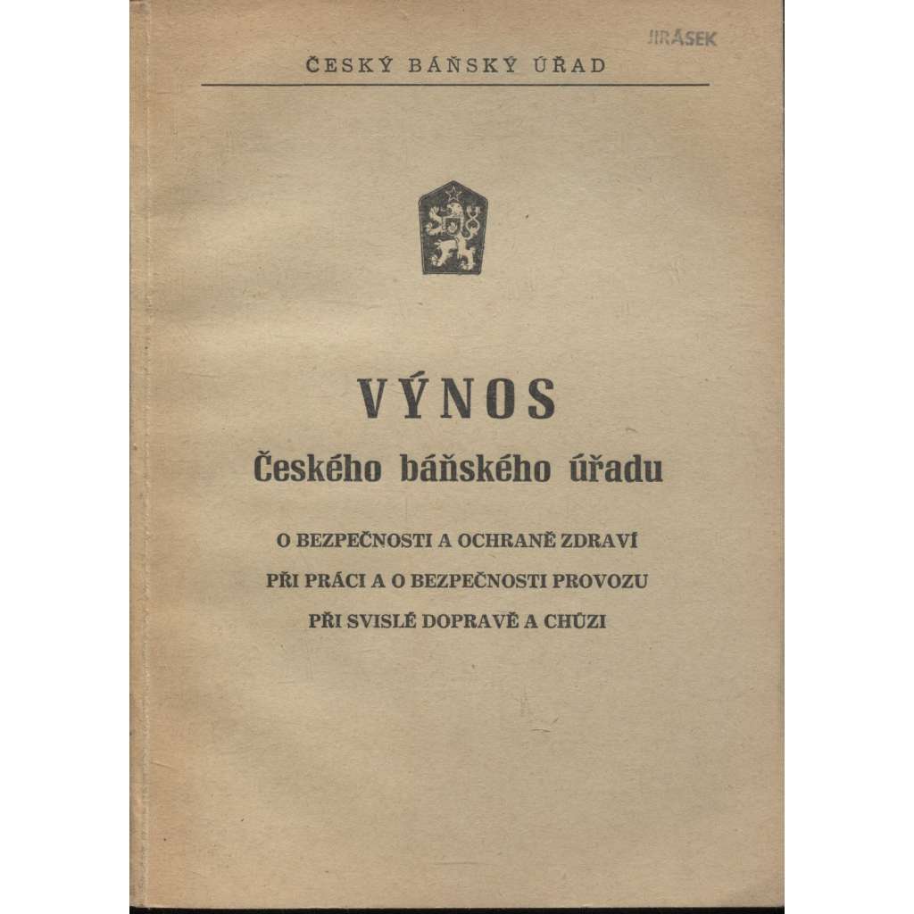 Výnos Českého báňského úřadu č. 12/1982 (hornictví)