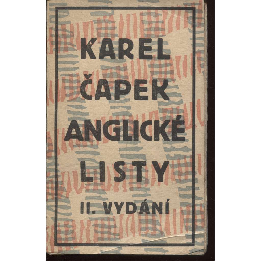 Anglické listy (obálka Josef Čapek)