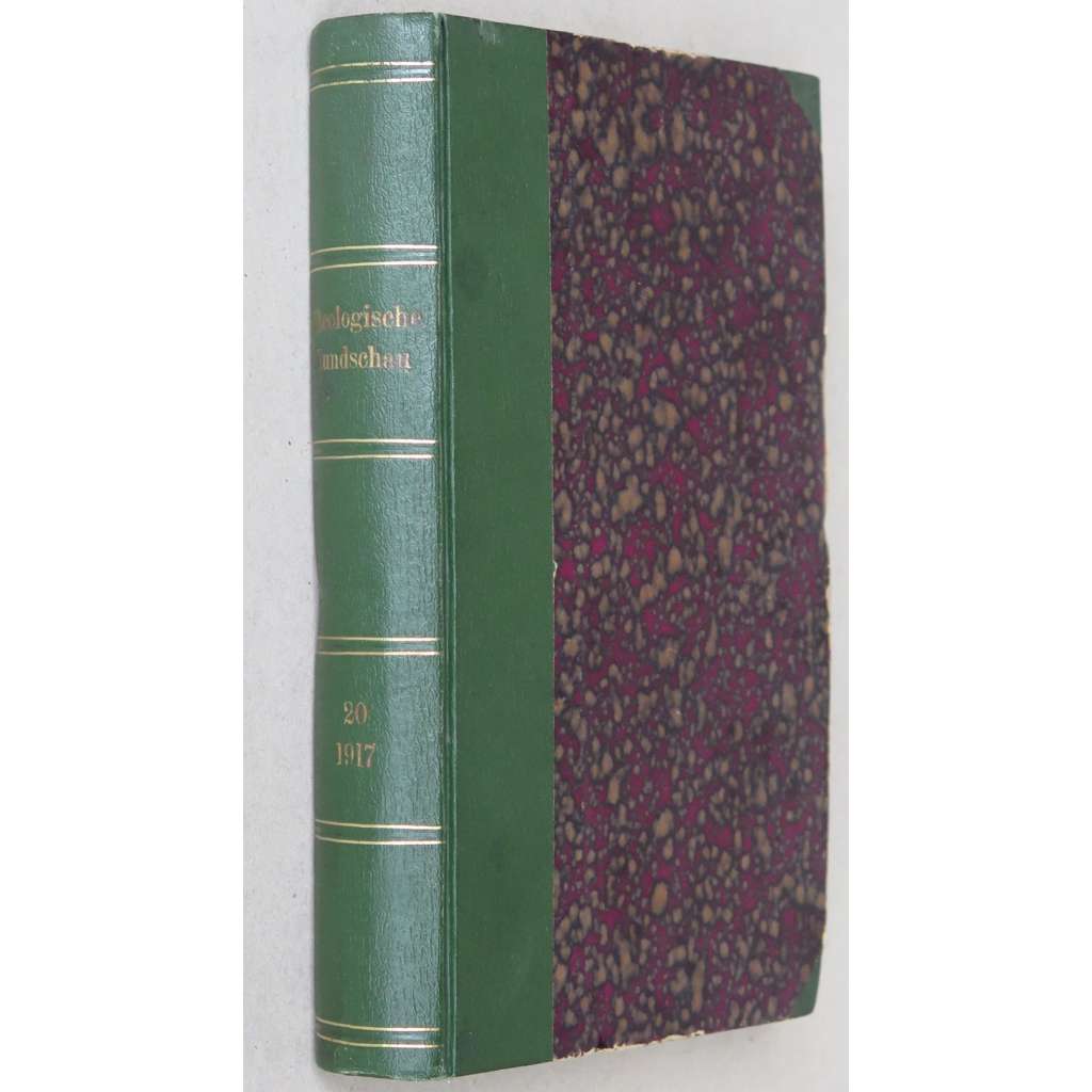 Theologische Rundschau, roč. 20 (leden - prosinec 1917) [teologie; Starý a Nový zákon; Bible; církevní dějiny]