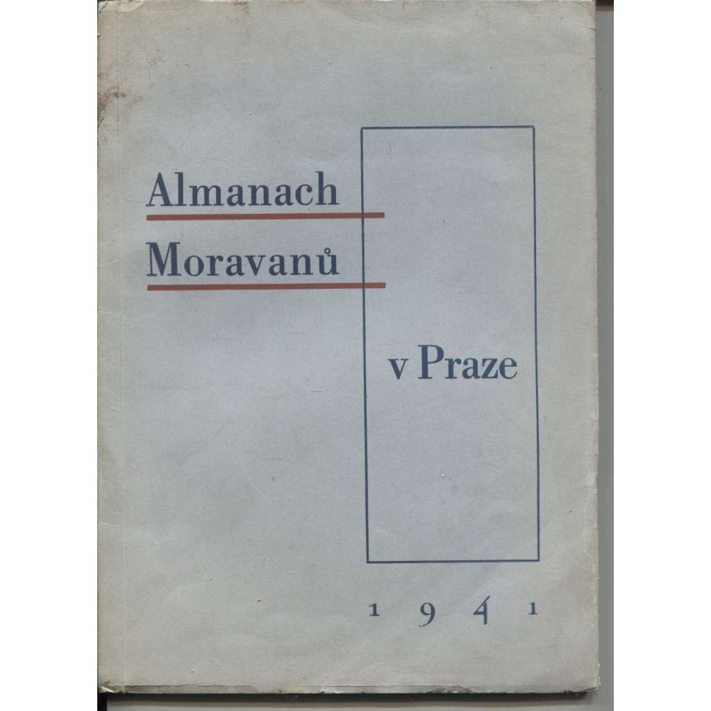 Almanach Moravanů v Praze 1941