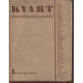 Kvart. Sborník poesie a vědy, ročník 4, čísla 1.-6. (1945-1946) - komplet