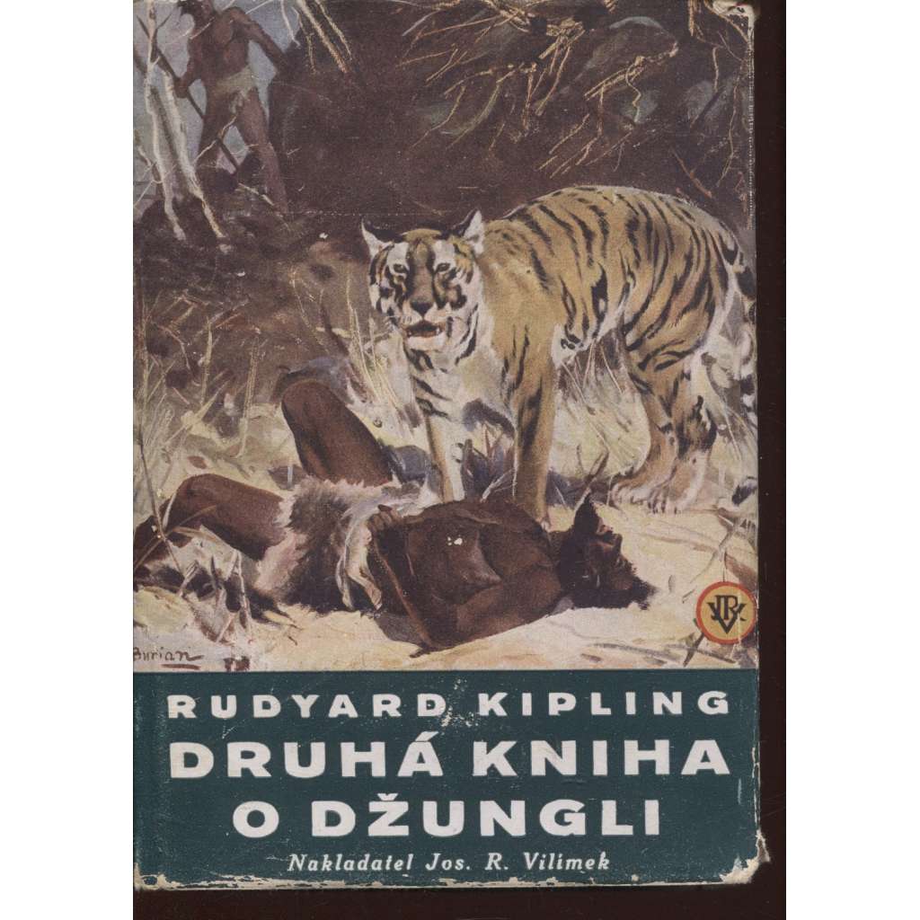 Druhá kniha džunglí (obálka Zdeněk Burian)