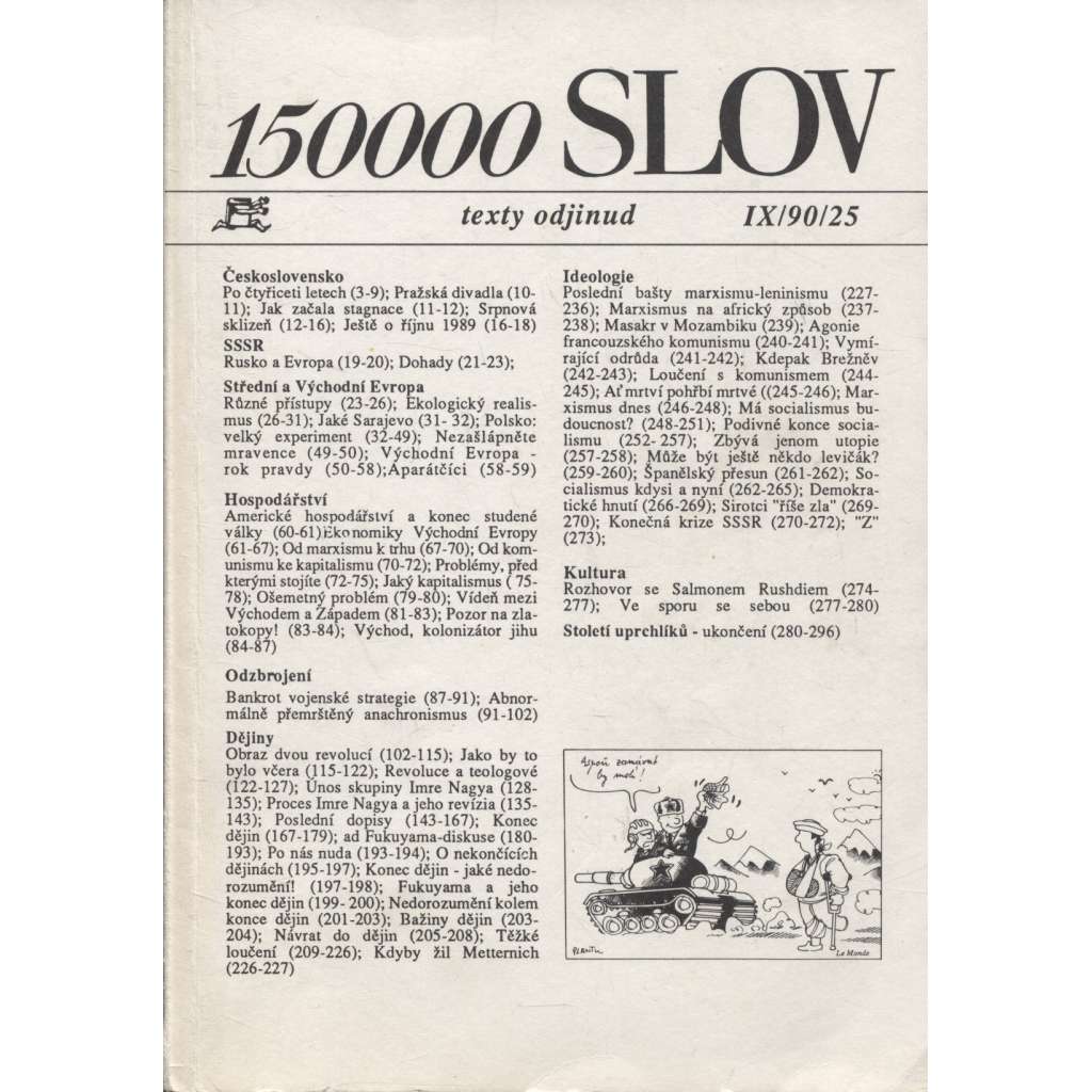 150 000 slov, IX./90/25 (exil, Index)