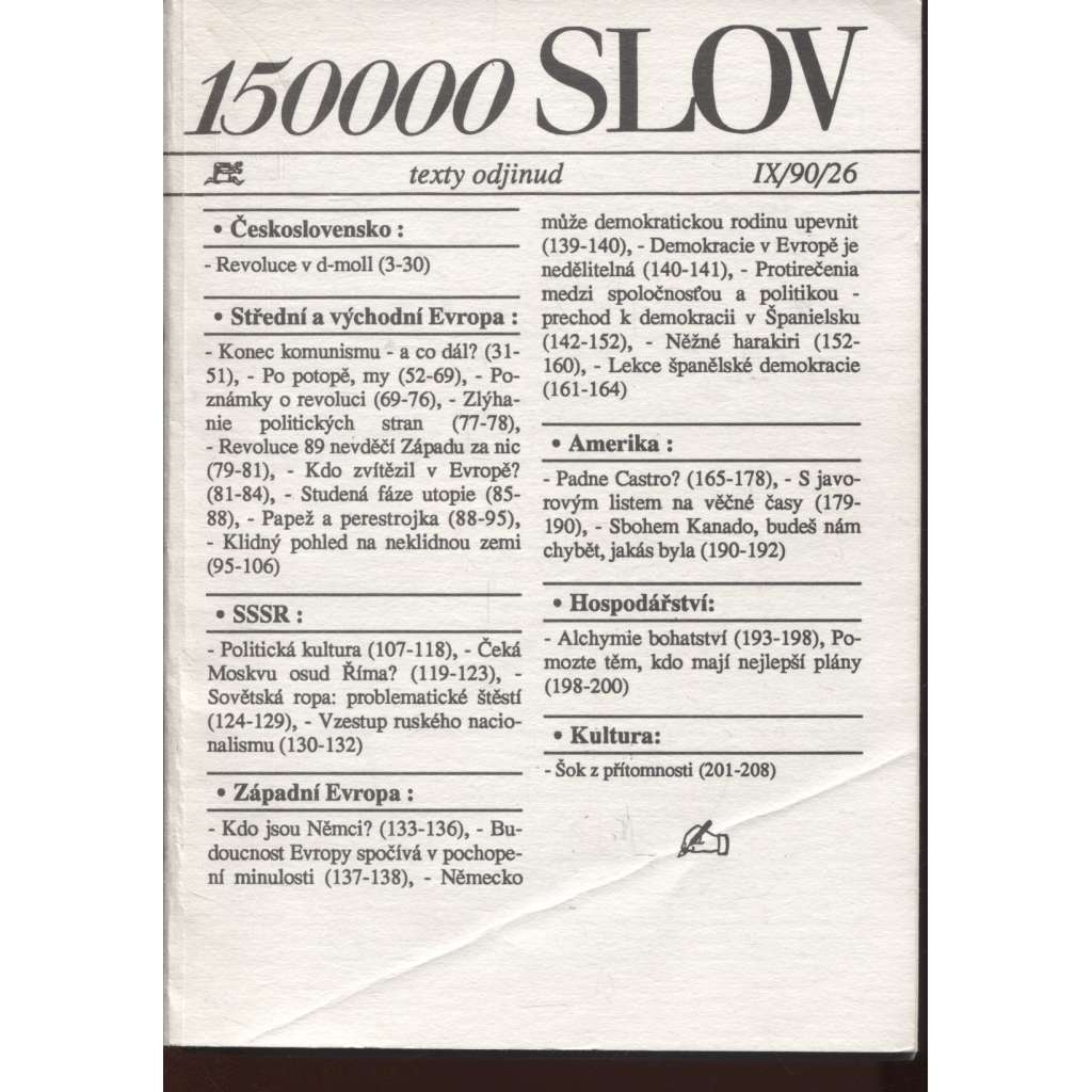 150 000 slov, IX./90/26 (exil, Index)
