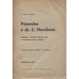 Polemika s dr. Ľ. Novákom (text slovensky)