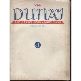 Dunaj, ročník XII., číslo 1.-4./1935. Revue rakouských Čechoslováků