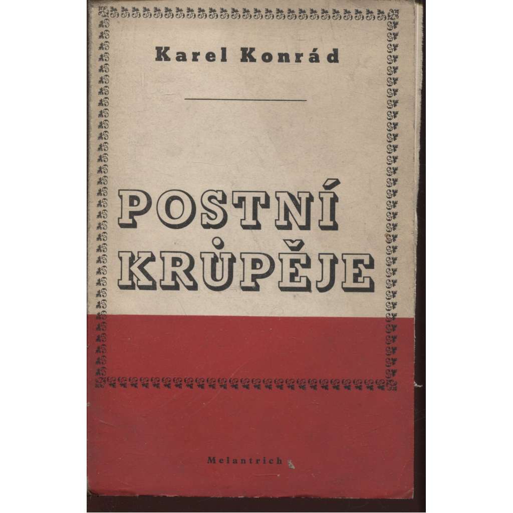 Postní krůpěje (podpis Karel Konrád)