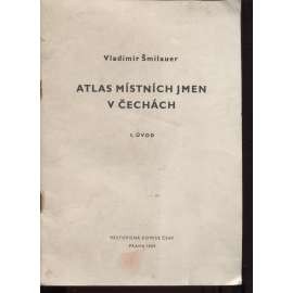 Atlas místních jmen v Čechách (1+2 - komplet, Úvod + mapy)