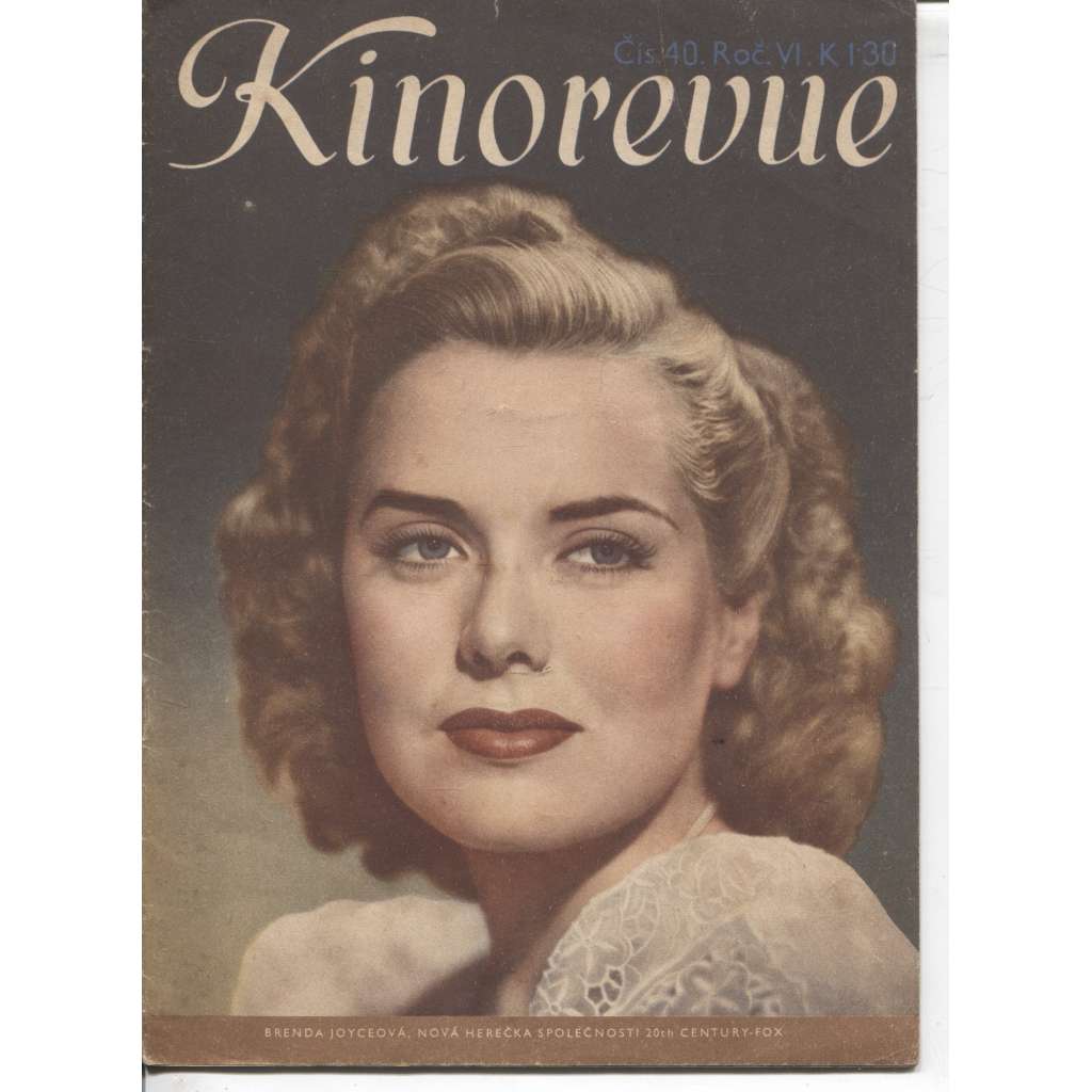Kinorevue - obrázkový filmový týdeník, ročník VI., číslo 40/1940 (film, kino)
