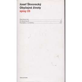 Obyčejné životy [Josef Škvorecký - Spisy Josefa Škvoreckého, sv. 25]