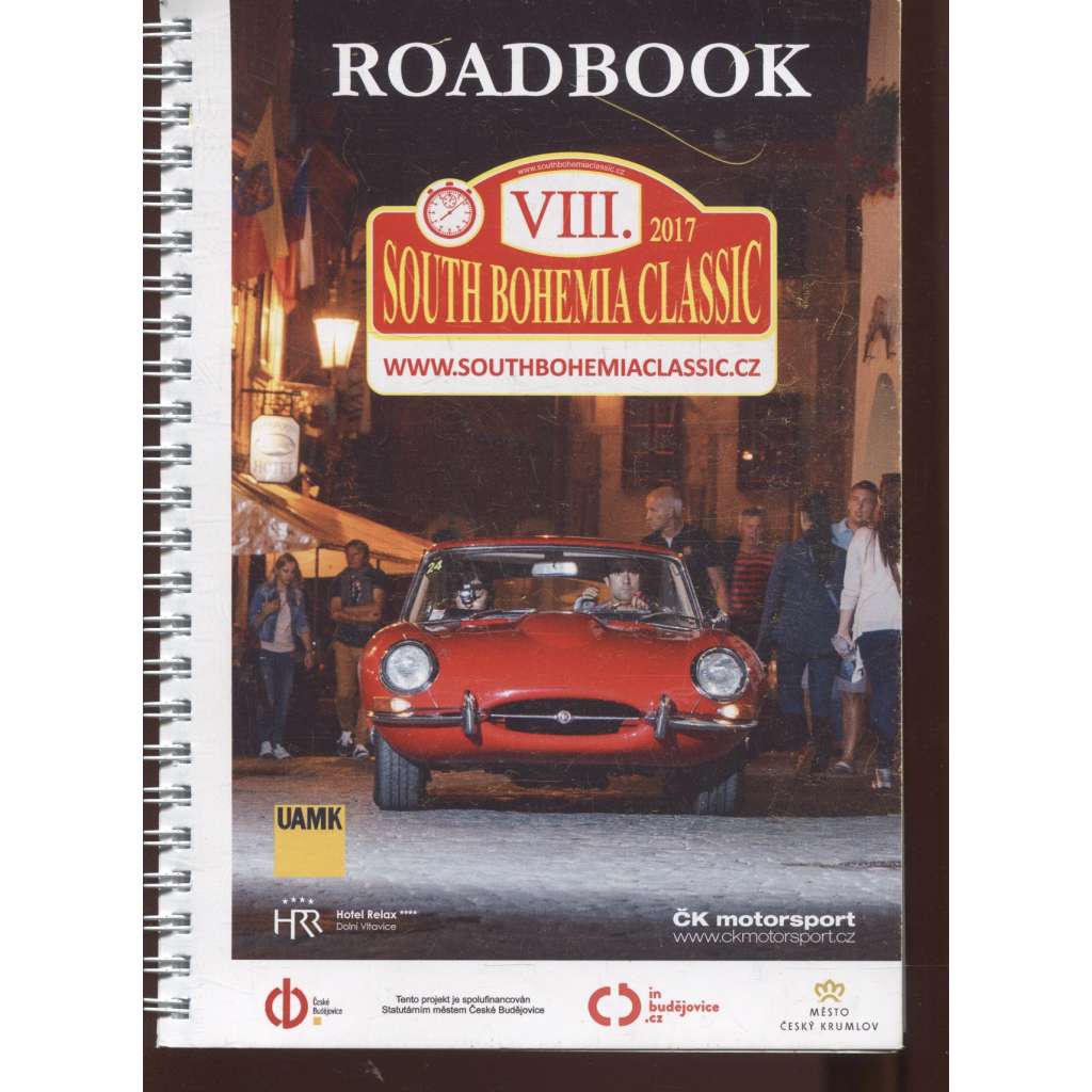 Roadbook. VIII. South Bohemia Classic VIII./2017 (program, itinerář) - soutěž klasických a sportovních vozidel (auto, automobil, závody rallye rally)