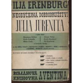 Neobyčejná dobrodružství Julia Jurenita (obálka Karel Teige) - pošk.