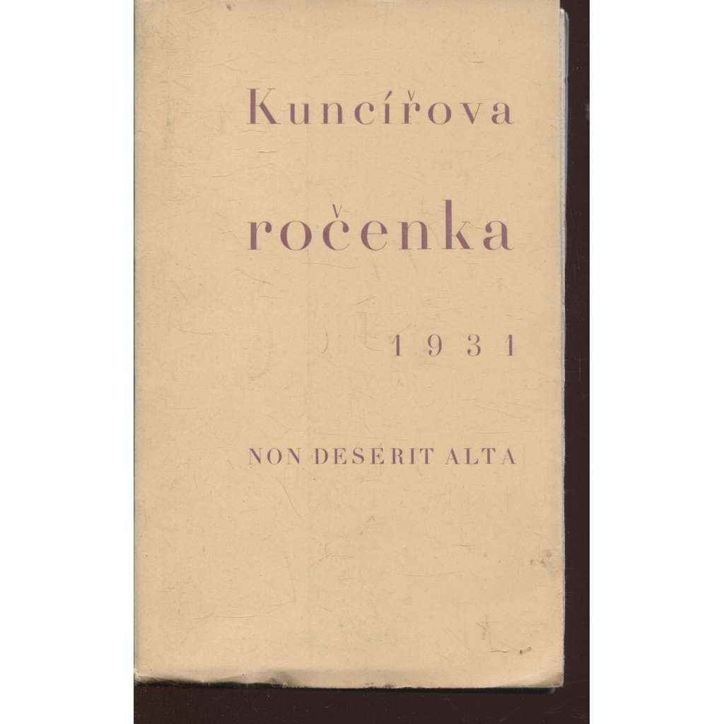 Kuncířova ročenka 1931