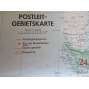 Postleit-Gebietskarte [poštovní mapa, původní, 1944; pošty; Třetí říše; Německo; Střední Evropa; pošta]