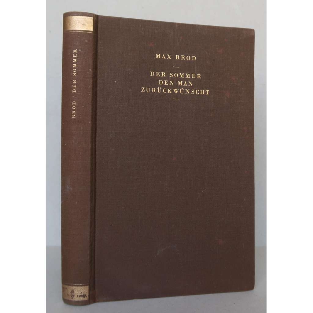 Der Sommer den man zurückwünscht: Roman aus jungen Jahren  [Pražská německá literatura, Pražský kruh, izraelská literatura, ]