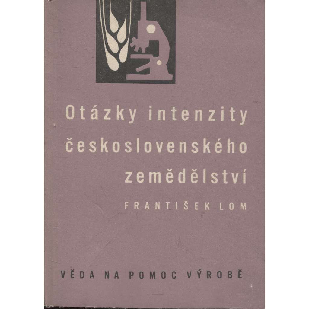Otázky intenzity československého zemědělství