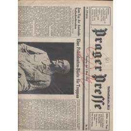 Prager Presse (noviny, březen 1935, 1. republika, text německy)