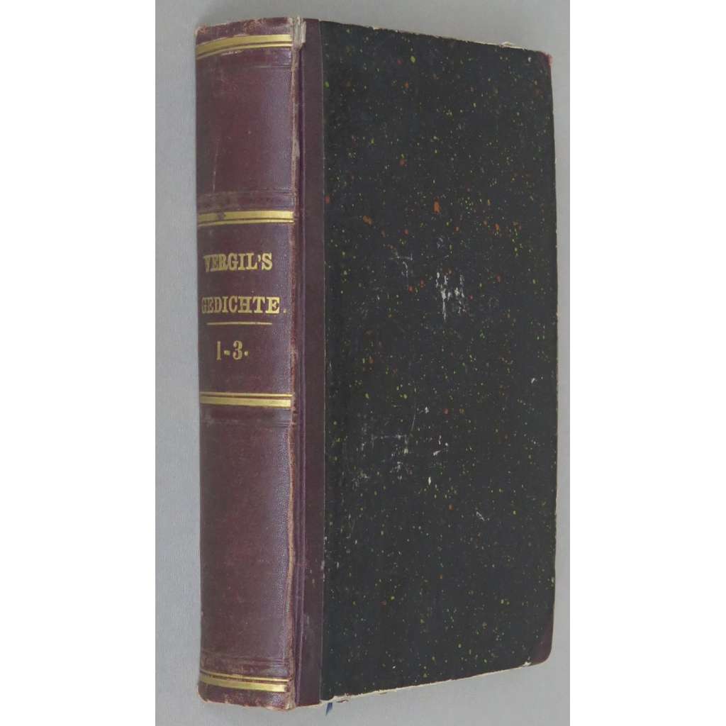 Vergil's Gedichte [1865-1867; poezie; básně; Zpěvy pastýřské; Zpěvy rolnické; Aeneis; Bucolica; Georgica; mapa; Itálie]